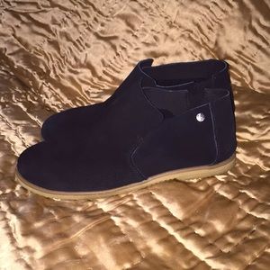 Bear Paw Black Suede Slip On Shoes